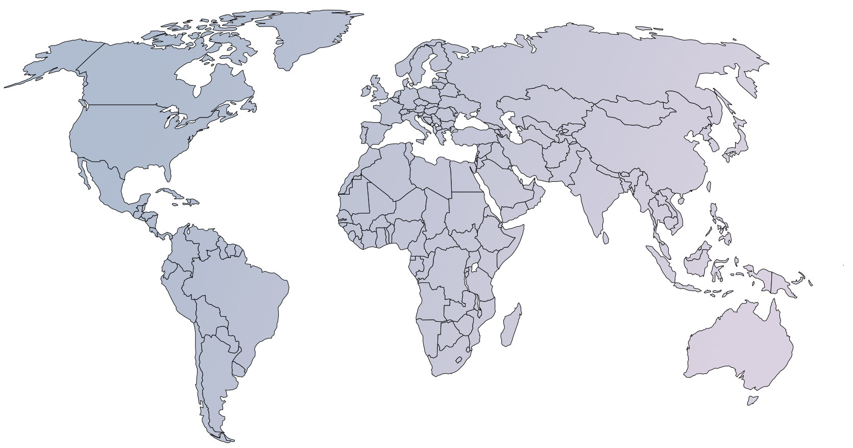 large black world map